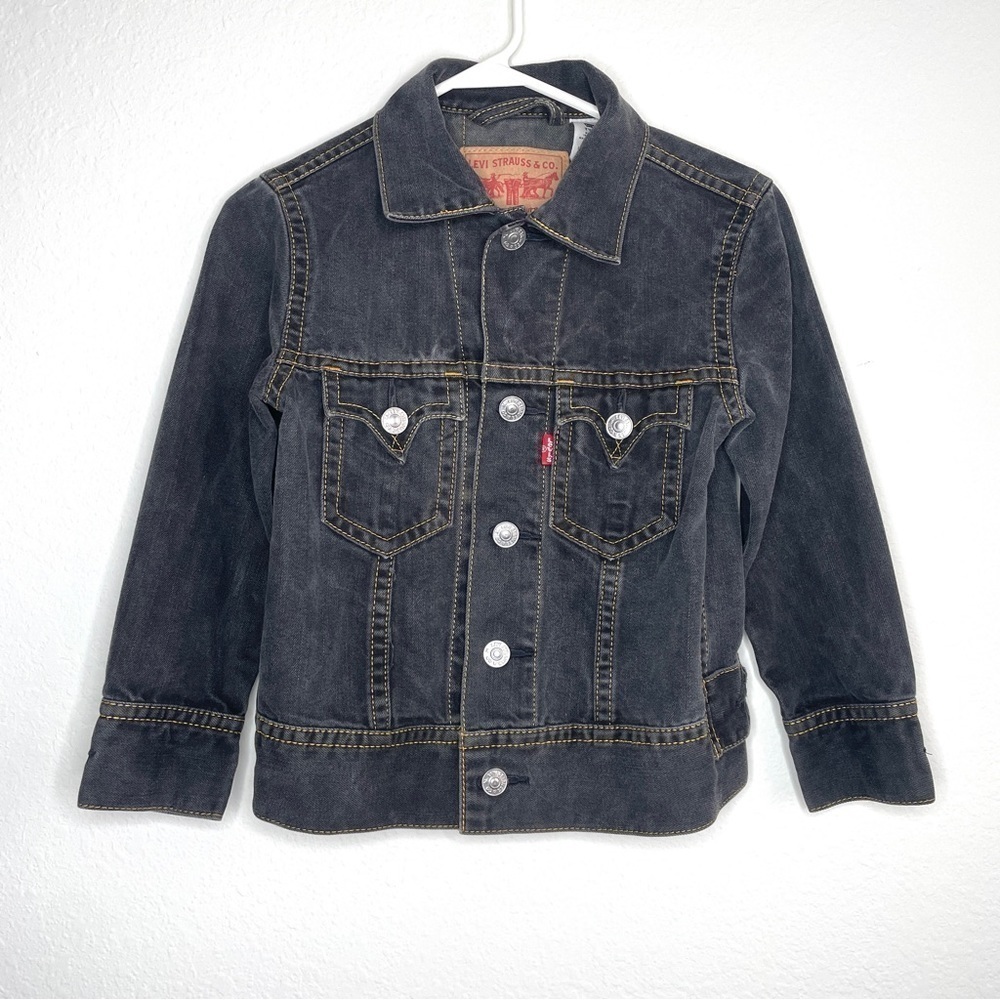 Levi’s Iconic Gray Jacket Type 1 Girls Size Small Western